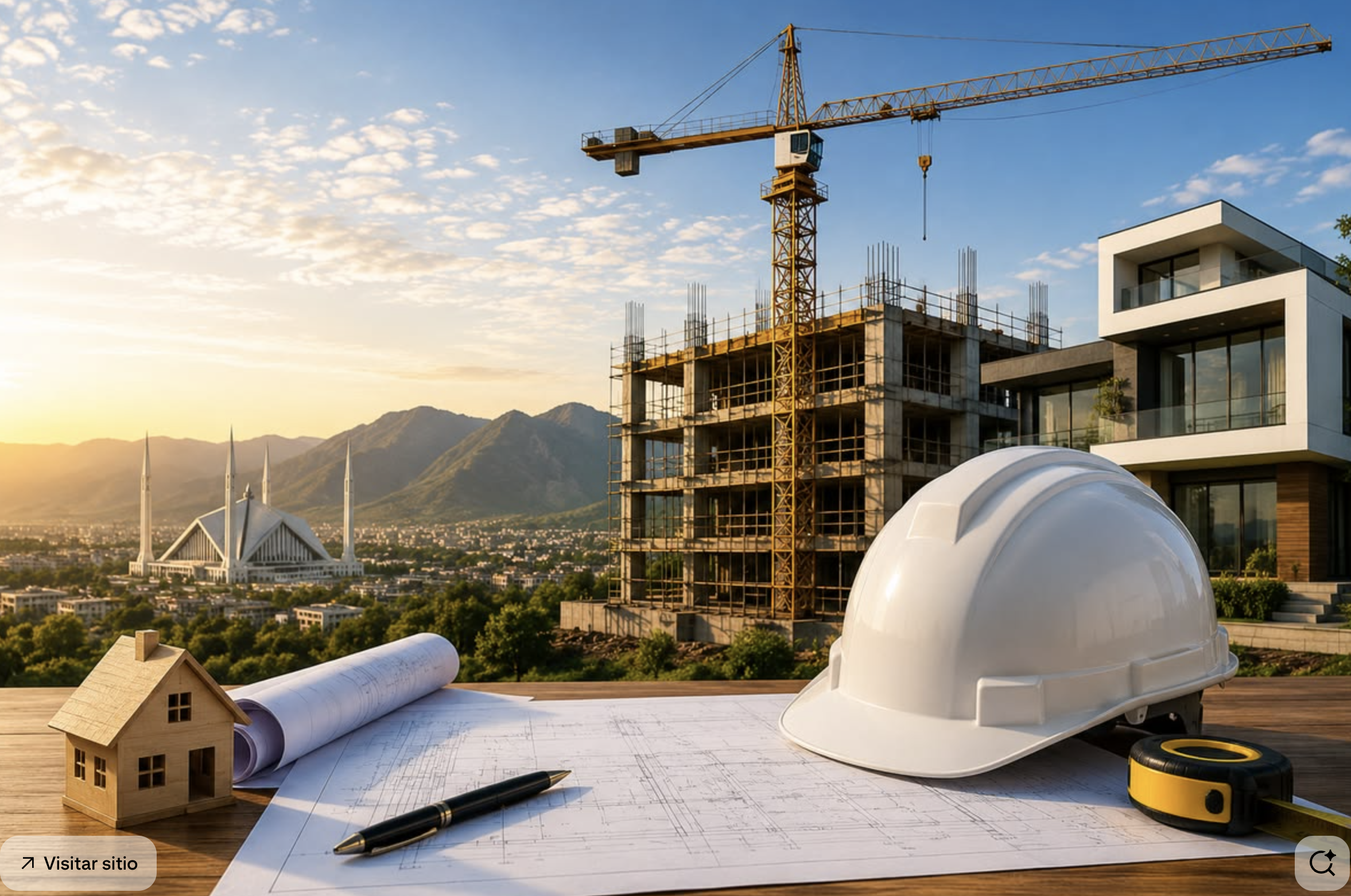Site manager reviewing the construction schedule on a renovation project in Jávea