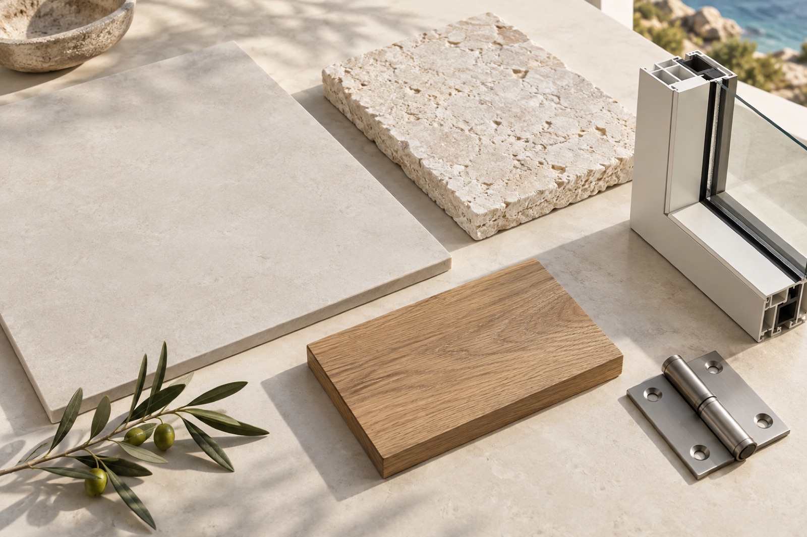 Materiales para una vivienda cerca del mar: suelos, carpinterías y revestimientos